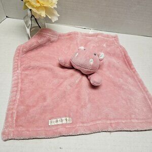 Pink Plush Lovey Blankets & beyond Stuffed Animal Hippo Hippopotamus Rhino